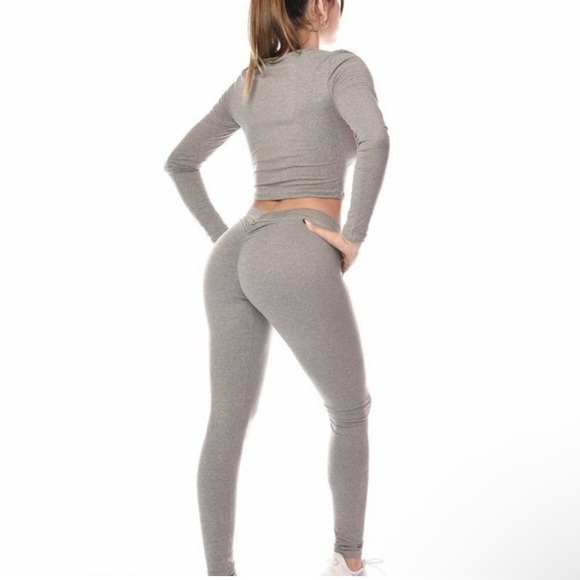 Cute booty leeging %100 sexxy low rise olive, grey color sexy and stretchy - Picture 5 of 12